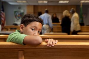 Child Custody Battle Child in Between